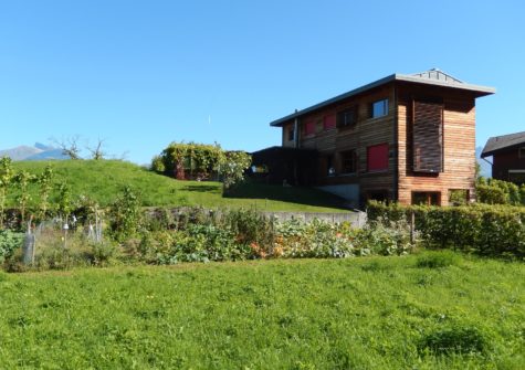 Magnifique villa d’architecte à côté des vignes sur Choëx