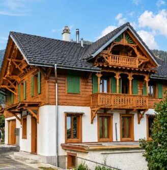 Maison individuelle de standing avec 2 appartements à vendre à Corbeyrier, à 15 min d&rsquo;Aigle