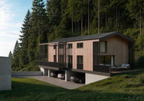 Villa mitoyenne contemporaine de 4.5 pièces à Salins