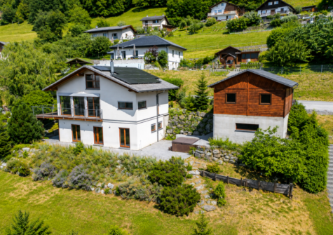 Magnifique villa d&rsquo;architecte avec spectaculaire vue panoramique sur la plaine et les Dents-du-Midi
